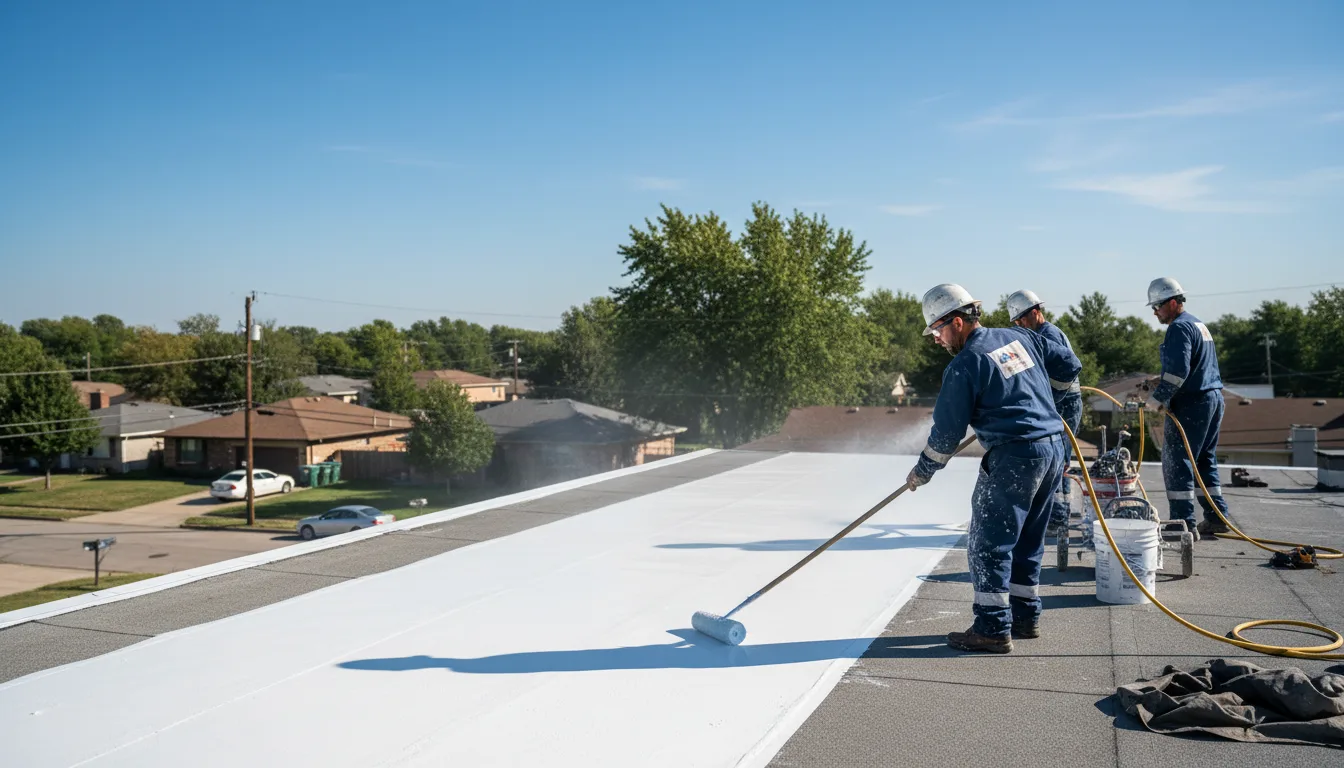 Commercial roof coating in New Boston, MI near me